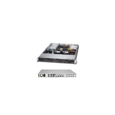 Supermicro SuperChassis 600W 1U Rackmount Server Chassis (Black), CSE ...